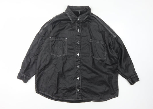Womens UK Size 8 PRETTYLITTLETHING Black Basic Jacket