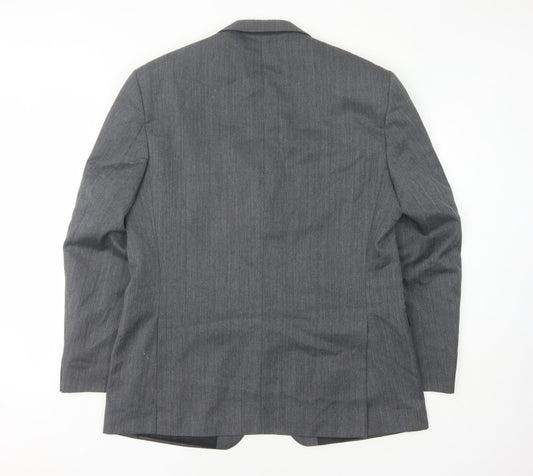 Mens UK Size 42 Burton Regular Grey Suit Jacket