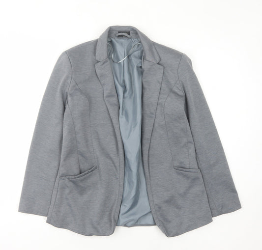 Womens UK Size 8 Oasis Regular Grey Suit Jacket