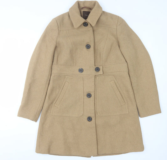 Womens UK Size 10 NEXT Beige Overcoat