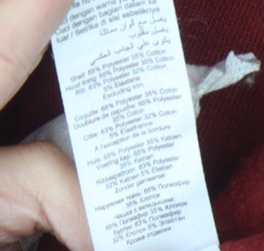 915 Generation Girls Red Pullover Hoodie Size 12-13 Fleece