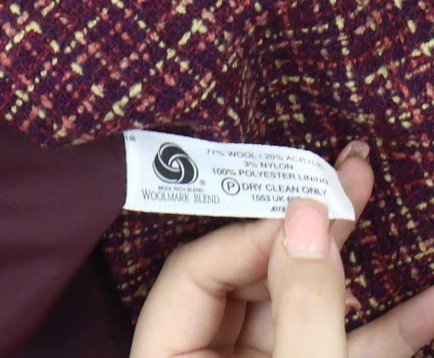 Honor Millburn Women's Multicoloured Check Blazer Size 16