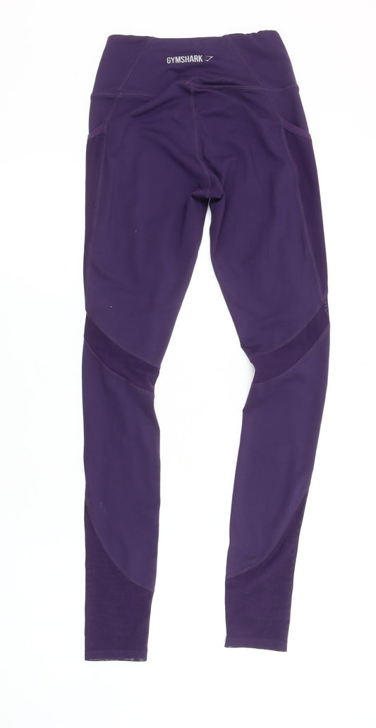 Gymshark Women's Purple Moisture Wicking Leggings S