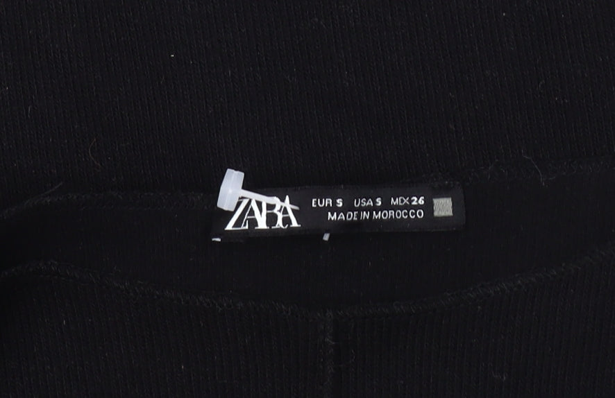 Womens UK Size S Zara Black Pullover Jumper