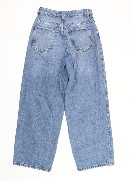 ASOS Men's Blue Wide-Leg Jeans, Size 28, Relaxed Fit