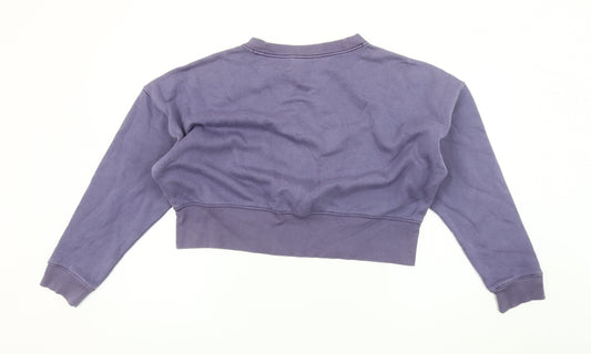 Adidas Women's Purple Logo Sweatshirt, Size 12, Pullover