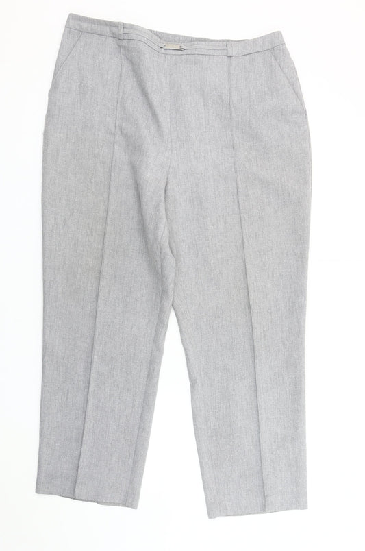 Womens UK Size 20 Honor Millburn Regular Fit Grey Trousers