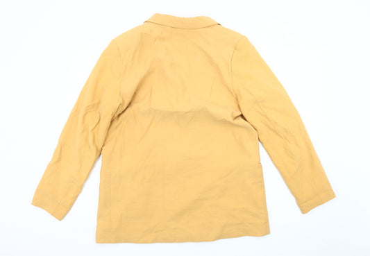 H&M Women’s Yellow Double-Breasted Blazer