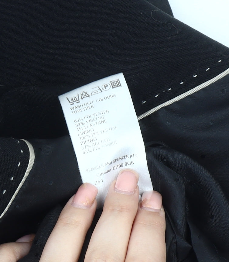Marks and Spencer Women's Black Blazer, Size 10