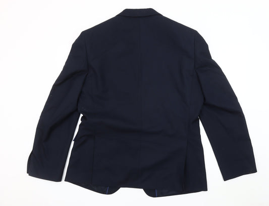 Mens UK Size 42 Marks and Spencer Regular Blue Suit Jacket