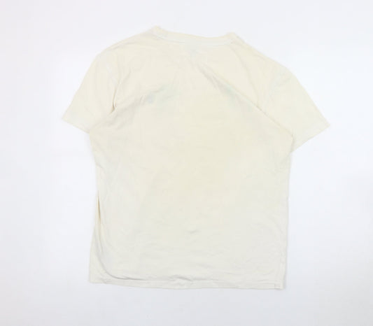 Polo Ralph Lauren Men's Beige Cotton T-Shirt S