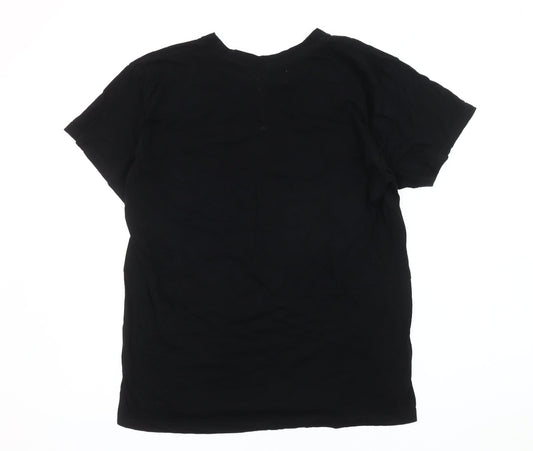 B&C Collection Men's Black Logo T-Shirt, M, Cotton