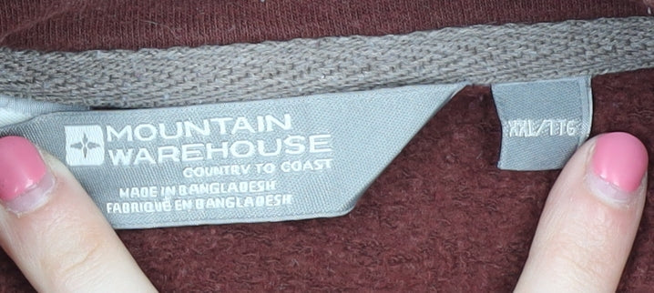 Mens UK Size XXL Mountain Warehouse Brown Henley Sweatshirt