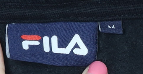Fila Women's Black Pullover Hoodie - M