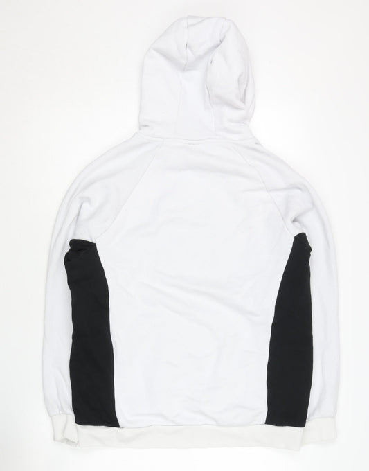 Mens UK Size M FILA White Pullover Hoodie