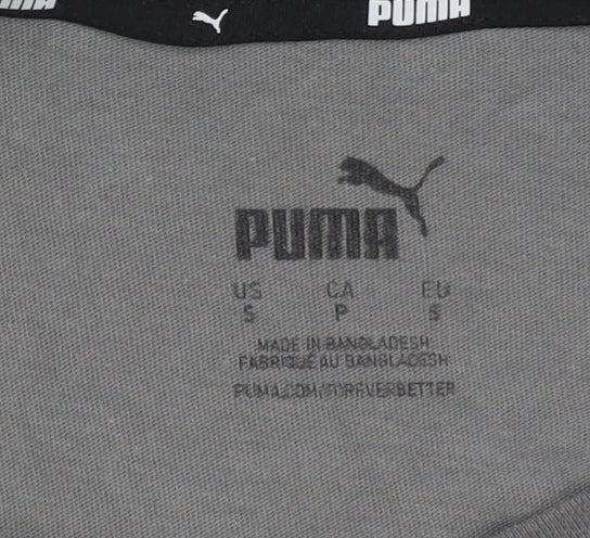 Puma Men's Grey Crew Neck T-Shirt Size S