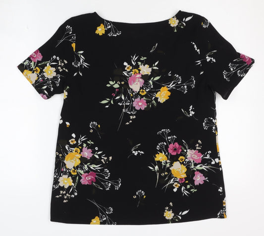 Womens UK Size 10 Debenhams Black Blouse