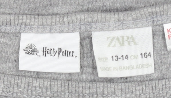 Zara Harry Potter Girls Grey Long Sleeve T-Shirt 13-14 Years