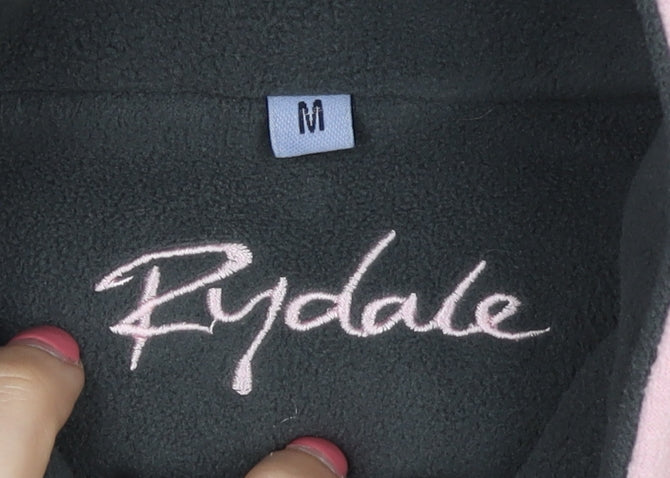 Rydale Women's Pink Fleece Henley Sweatshirt Size M