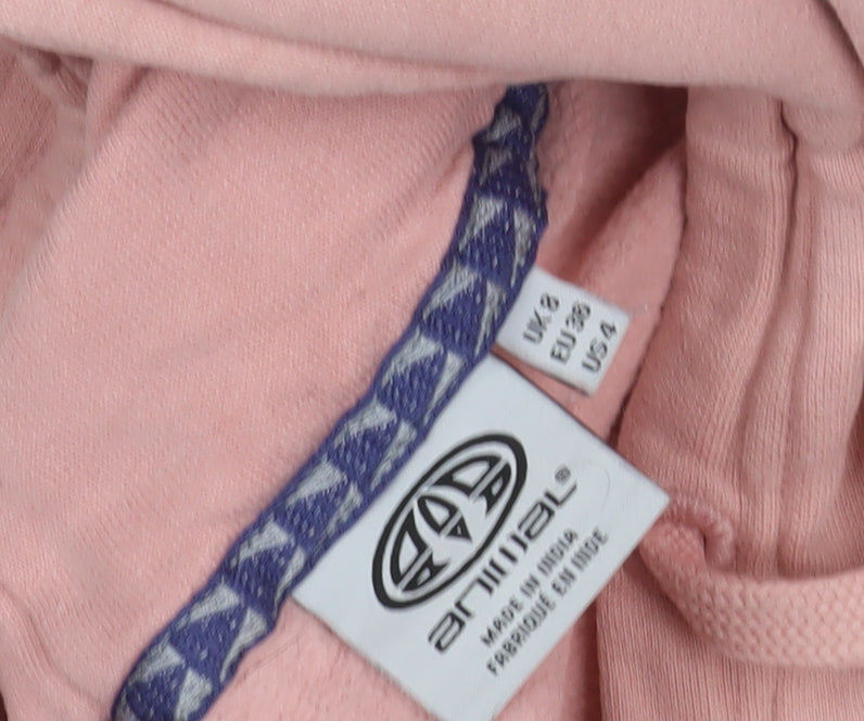 Animal Women's Pink Hoodie Size 8 - Casual Cotton Comfort