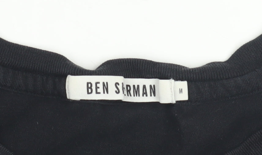 Mens UK Size M Ben Sherman Black T-Shirt
