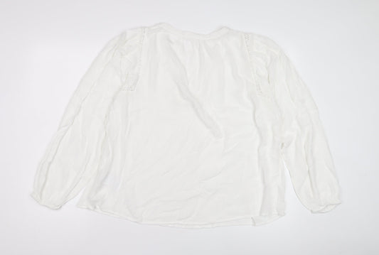 Womens UK Size S Marks and Spencer White Blouse