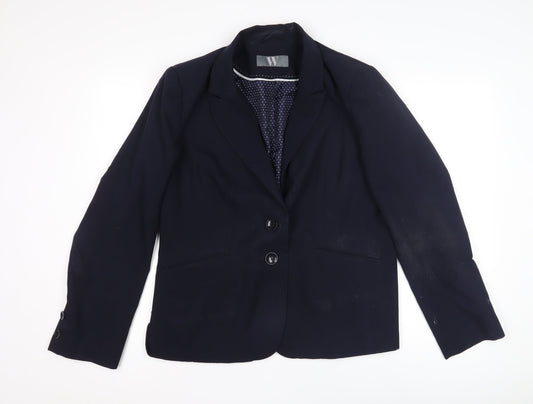 Womens UK Size 18 BHS Blue Basic Jacket
