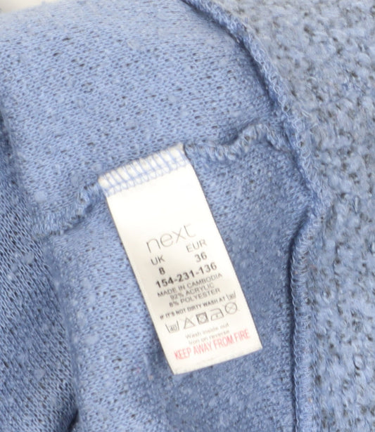 Womens UK Size 8 NEXT Blue Full Zip Sweatshirt