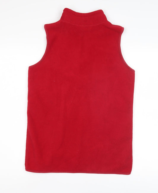 EWM Pure Classics Women's Red Fleece Zip Waistcoat S