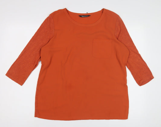 Womens UK Size 14 Bonmarché Orange T-Shirt