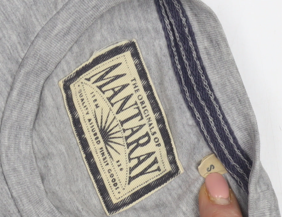 Mantaray Men's Grey Surf Graphic T-Shirt, Size S