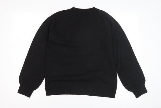 Womens UK Size S Marks and Spencer Black Pullover Jumper