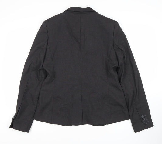Next Women's Black Blazer, Size 14, Regular Fit
