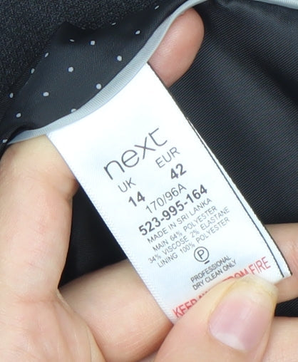 Next Women's Black Blazer, Size 14, Regular Fit