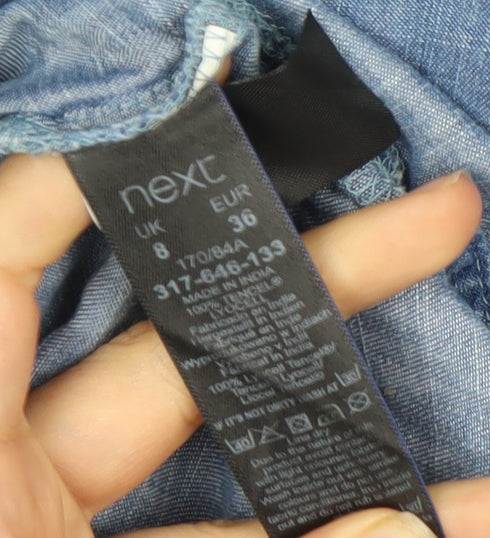 Next Women's Blue Denim Dress Size 8