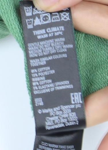 Womens UK Size 8 Marks and Spencer Green Pullover Hoodie