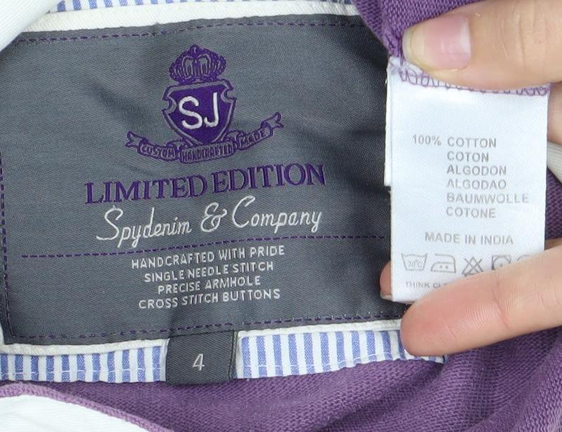 Spalding & Company Men's Purple Long Sleeve Polo