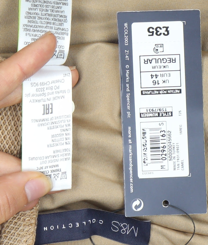 Marks and Spencer Women Beige Skirt Size 16