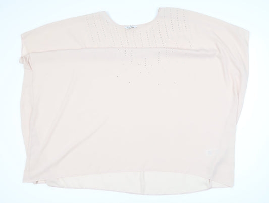 Womens UK Size 22 Evans Beige Blouse