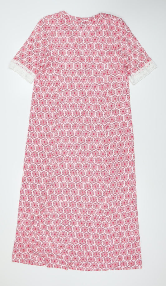 Pure Collection Women's Geometric Pink Dress Size 12