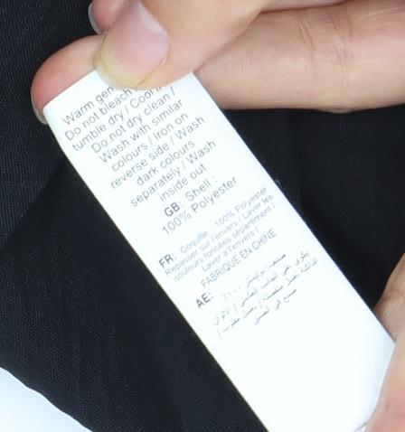 New Look Women's Black Trousers UK 8 Elastic Waist