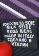 Hugo Boss Men's Purple Striped Silk Tie