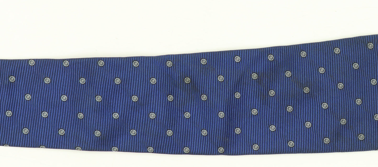 Austin Reed Men's Blue Polka Dot Silk Tie