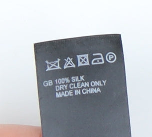 Reiss Men's Green Striped Silk Tie - One Size