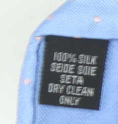 Hawes & Curtis Men's Blue Silk Polka Dot Slim Tie