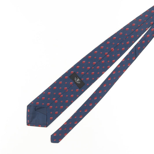 Mens Ciro Citterio Blue Geometric 100% Polyester Tie