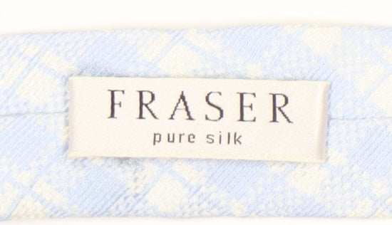 Fraser Men's Blue Silk Checked Tie