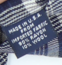 GAP Men's Blue Plaid Check Tie