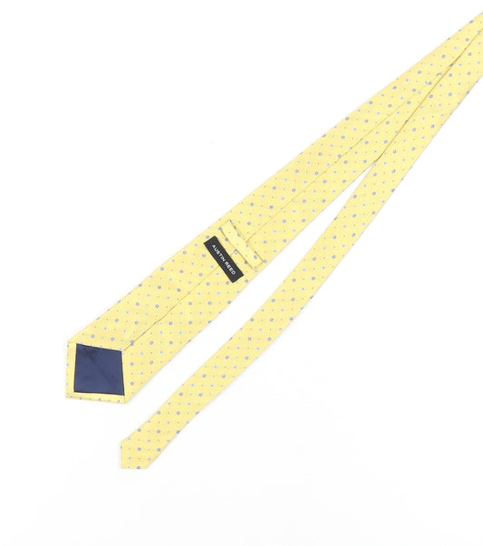 Austin Reed Men's Yellow Polka Dot Silk Tie