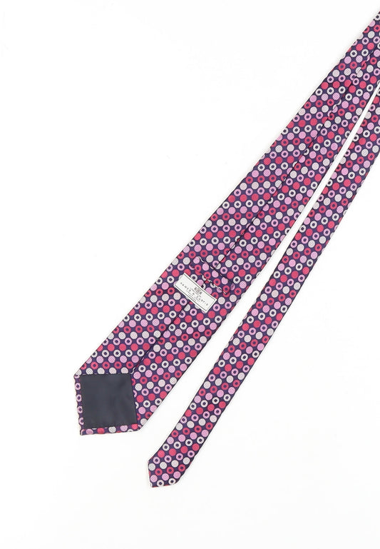 Hawes & Curtis Men's Multicoloured Silk Geometric Tie